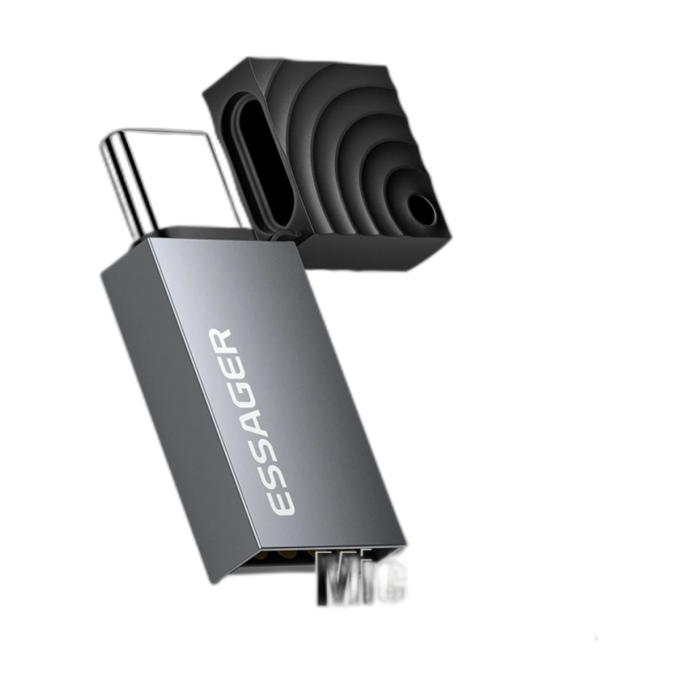 Essager 2-in-1 USB-C Micro SD TF card reader adapter front view
