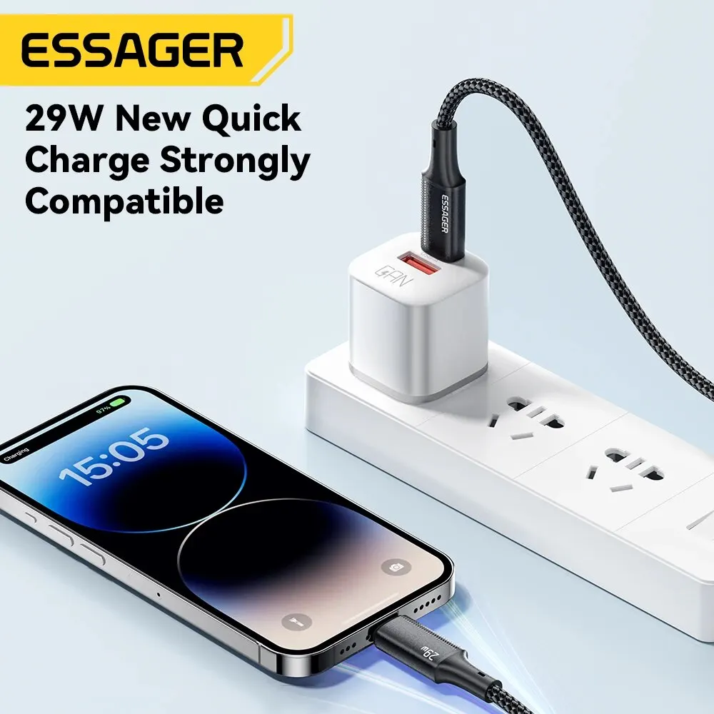 Essager USB-C to Lightning cable compatible with MacBook and iPhone