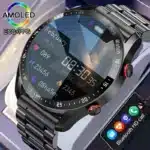 For Watch GT Series smartwatch with HD round screen and steel band