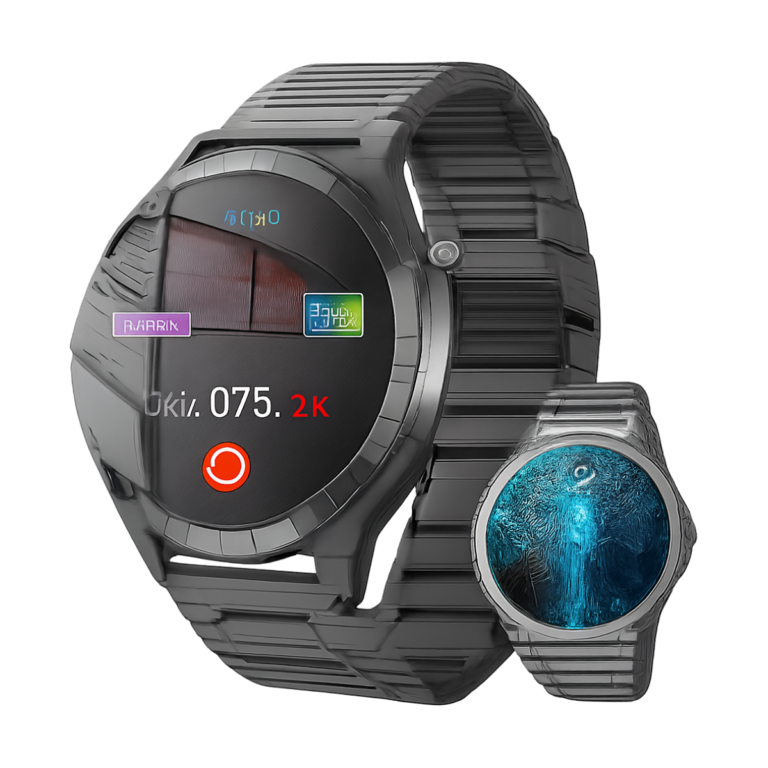 GUHUAVMI health smartwatch with sapphire crystal dial and AMOLED screen