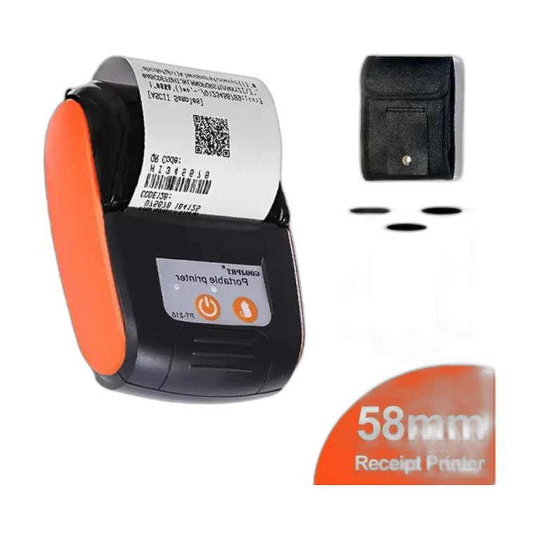GOOJPRT PT-210 58mm portable Bluetooth thermal printer front view