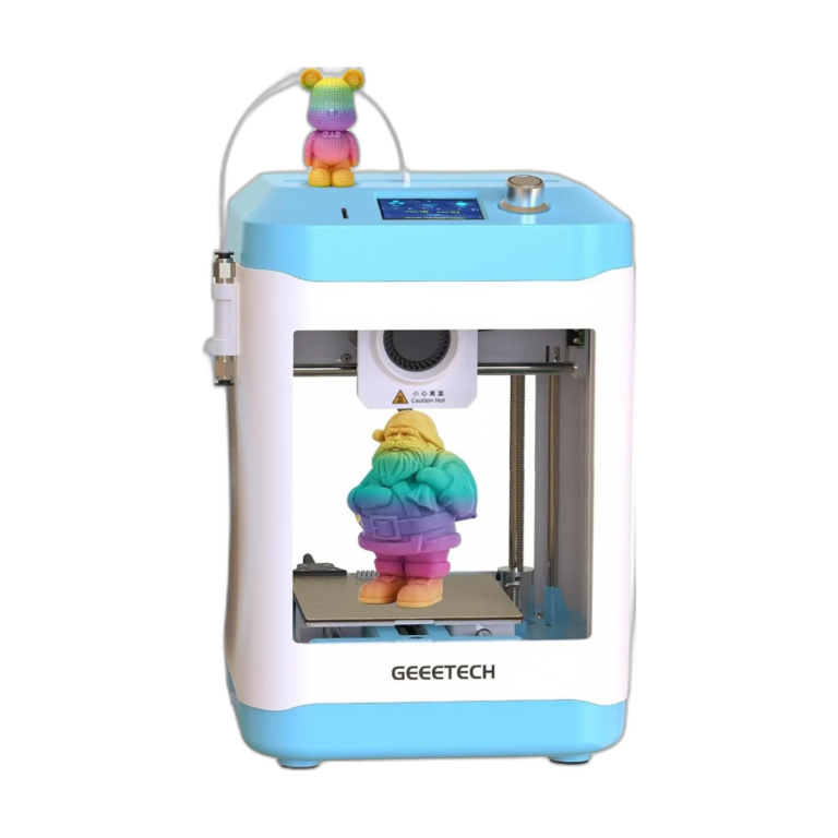 Geeetech M1 mini 3D printer front view with LCD screen