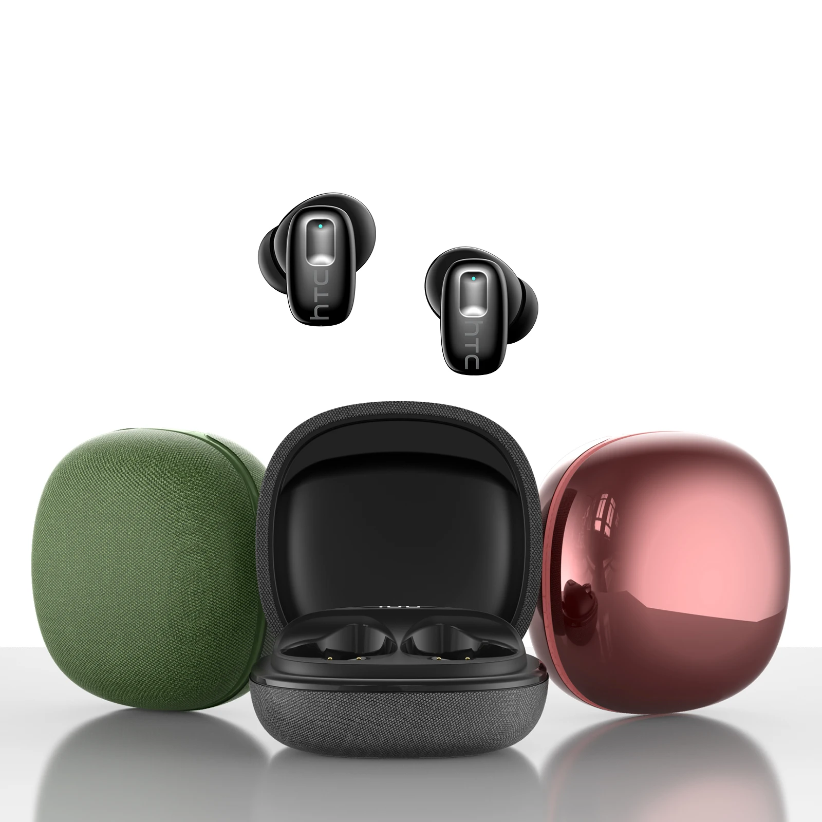 HTC-Wireless-Bluetooth-Earbuds-LED-Display-Low-Latency-Audio HTC Wireless Bluetooth Earbuds LED Display Low Latency Audio - Image 1