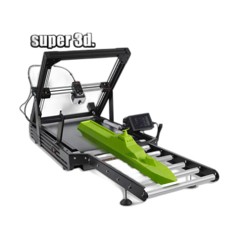 IdeaFormer IR3 V2 3D printer front view showing Core XY structure and steel conveyor belt