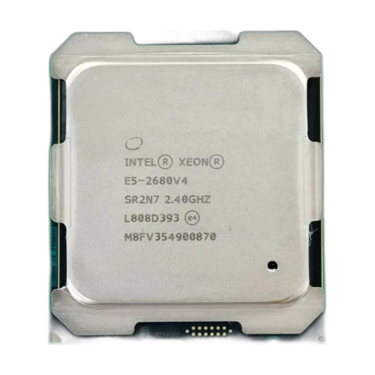 Intel Xeon E5 2680 V4 14-core 2.4GHz processor front view