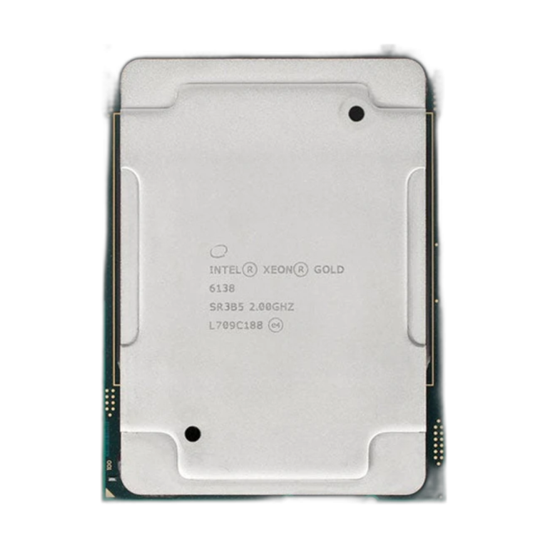 Intel Xeon Gold 6138 20-core 2.0GHz LGA3647 CPU front view