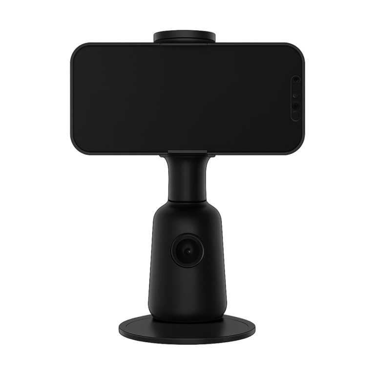 Smart handheld 2-axis gimbal stabilizer with smartphone mounted