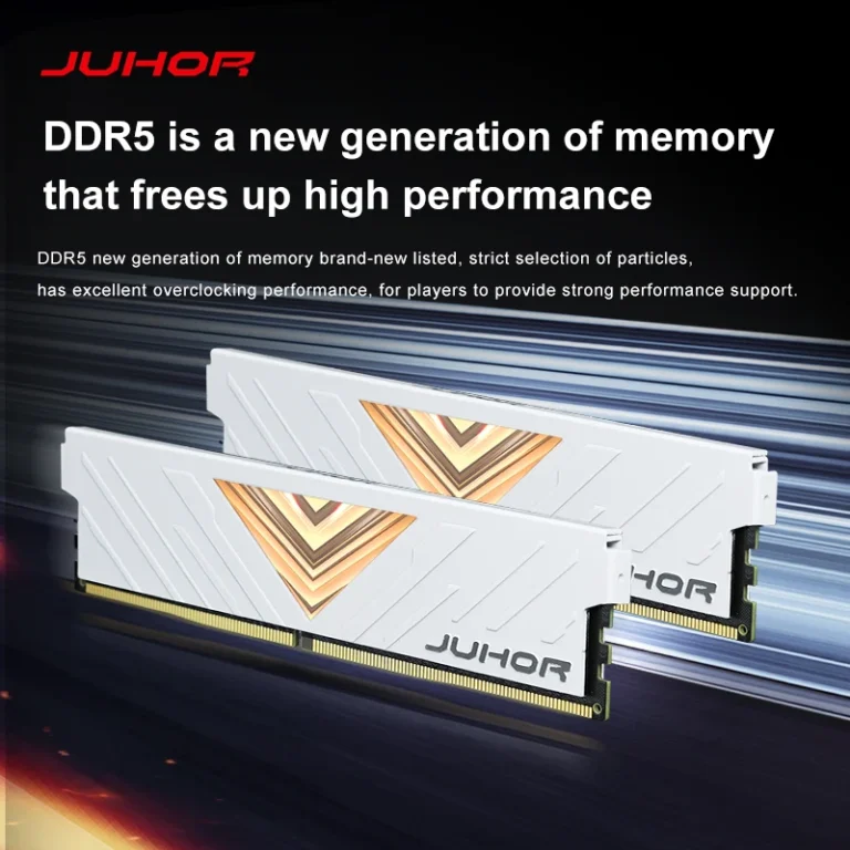 JUHOR DDR5 16GB 6000MHz gaming memory close-up detail