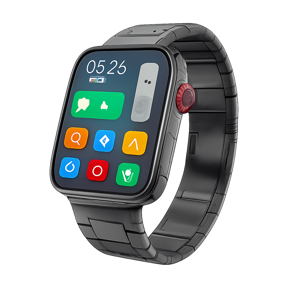 KESHUYOU New Smart Watch H9 Pro MAX 2.01-inch HD Display Bluetooth Call Message Alert Sports Mode Smartwatch For Men Women-bg-clean KESHUYOU H9 Pro MAX smartwatch front view with 2.01-inch HD display