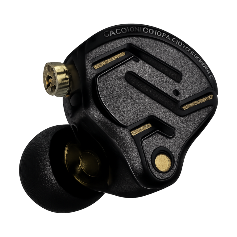 KZ ZS12 PRO hybrid wired in-ear earbuds with metal housing and silver-plated cable