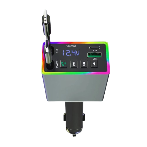 Kebidumei Bluetooth 5.3 FM Transmitter 120W Car Charger Kit