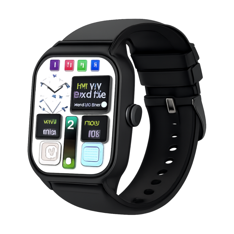 LEMFO LT10 2024 smartwatch front view with touchscreen display