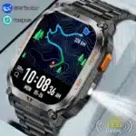 LIGE BWQX18 smartwatch showing 1.96-inch HD screen with compass display
