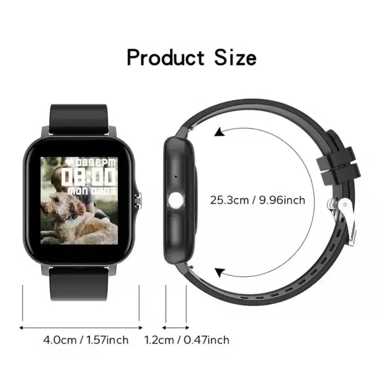 Side angle of Lenovo 2026 smartwatch showing slim profile
