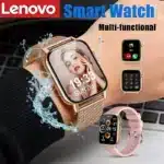 Lenovo 2026 smartwatch front view with full square LCD screen