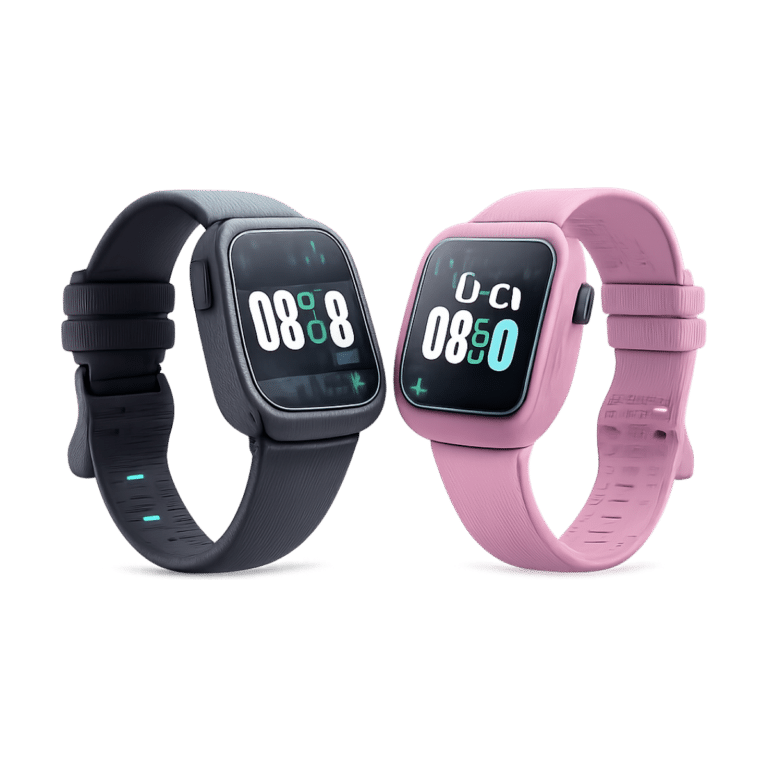 Lenovo Kids Smartwatch S30 front view with square LCD screen