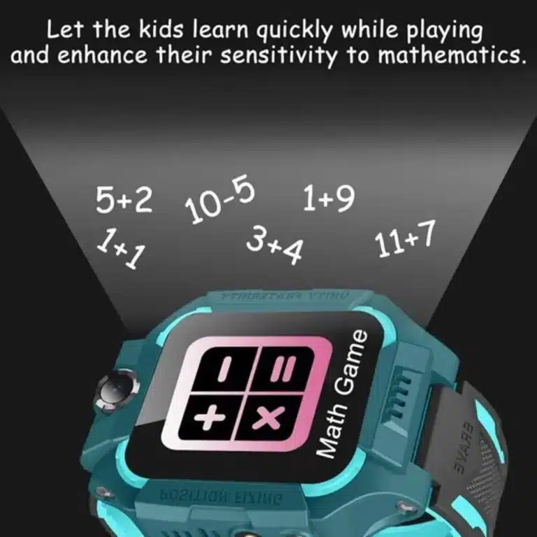 Side view of Lenovo Kids GPS Smartwatch showing camera and buttons