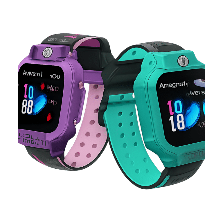 Lenovo Kids GPS Smartwatch with silicone band and touchscreen