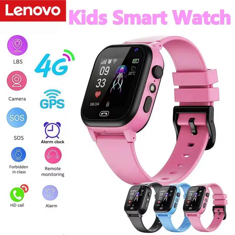Lenovo Kids Waterproof Smartwatch touchscreen display