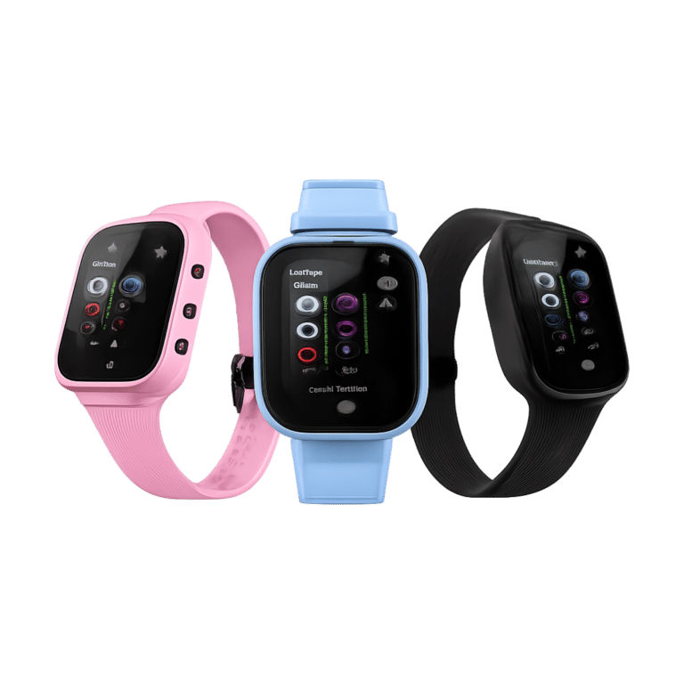 Front view of Lenovo Kids 4G Smartwatch with GPS and video call