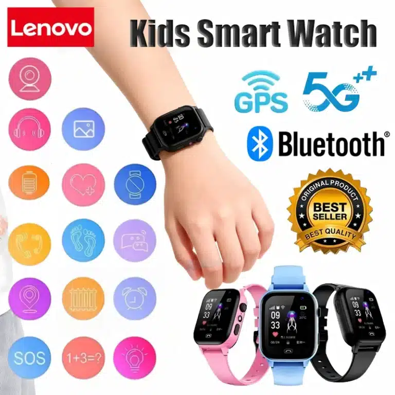 Lenovo Kids Smartwatch S30 front view with touchscreen