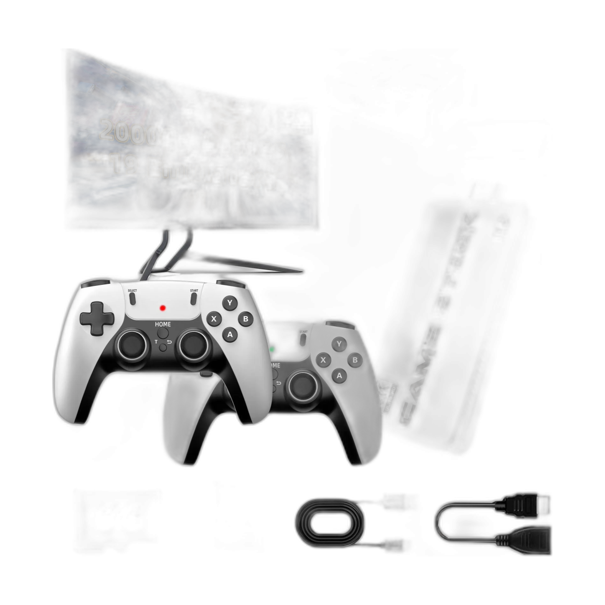 M15 Video Game Console 2.4G Wireless Dual Controller Gamepad Game Stick 64GB 15000+ Retro Classical Games Family Gift-bg-clean M15 wireless handheld game console with dual controllers and 64GB storage