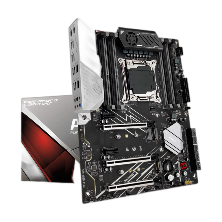 MACHINIST X99 MR9D motherboard front view with LGA2011-3 socket