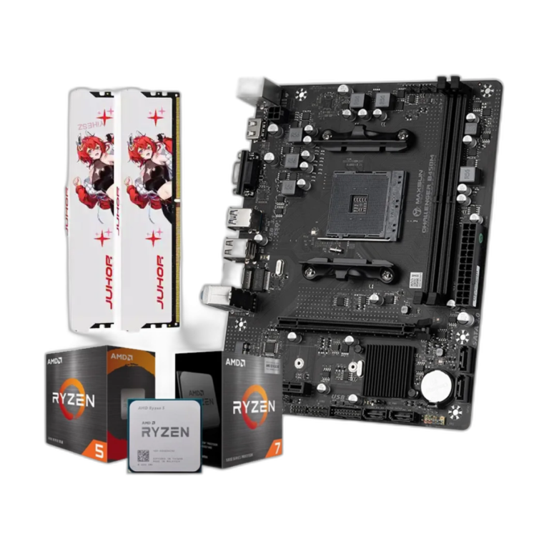 MAXSUN B450M AMD AM4 motherboard front view