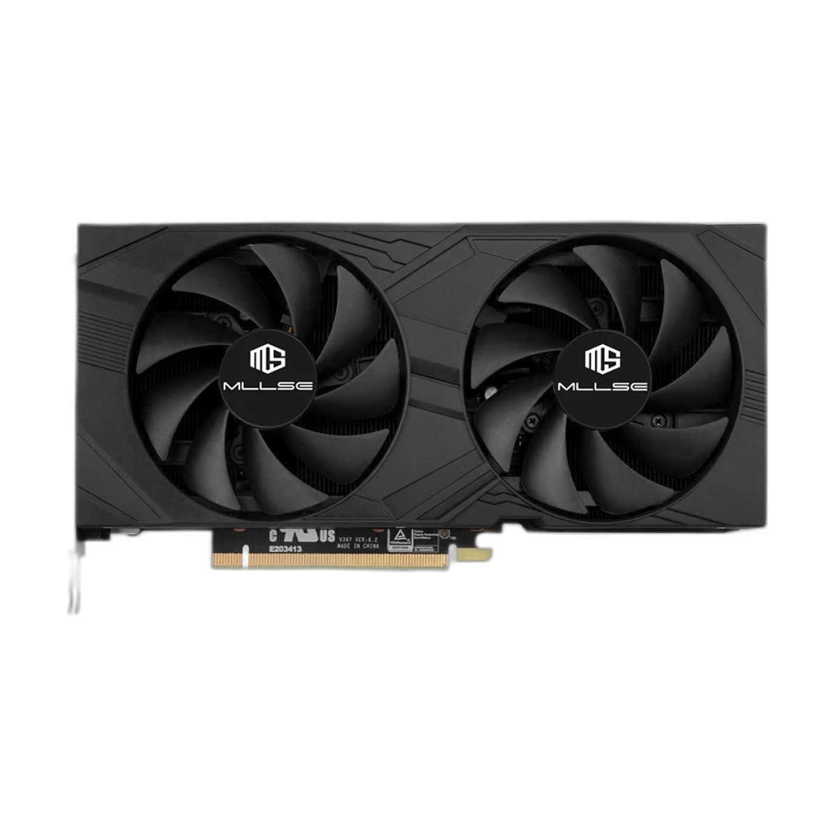 MLLSE RTX 3060Ti 8GB graphics card front view with dual fans