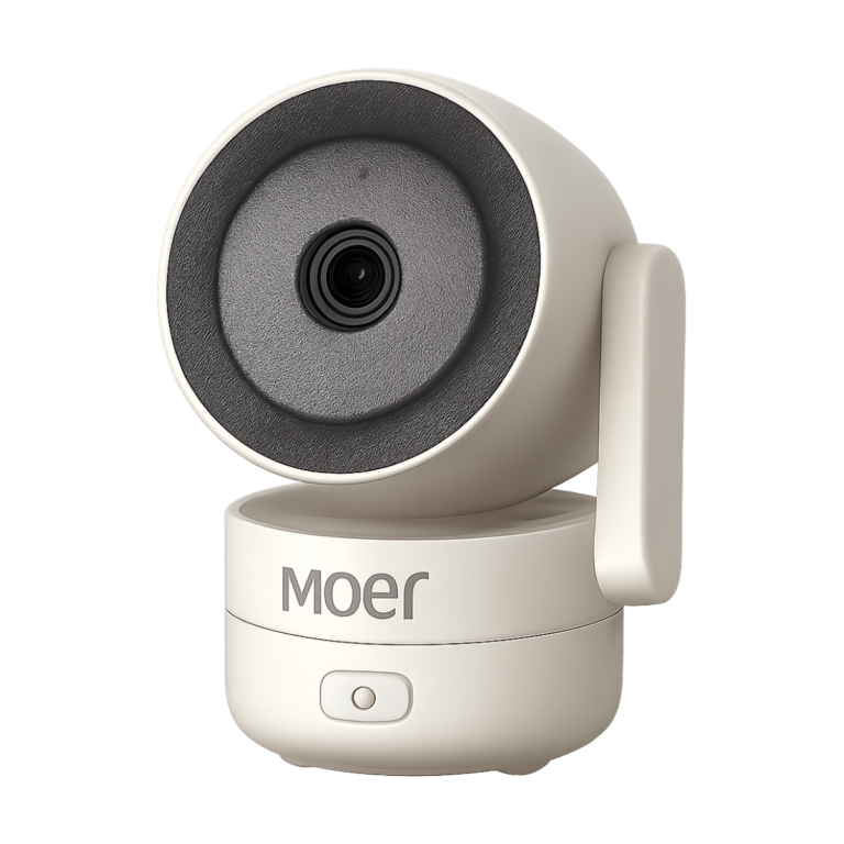 MOES WiFi 4MP Indoor Pan Tilt Smart Security Camera with Infrared Night Vision