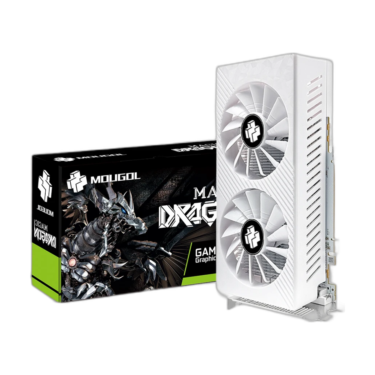 MOUGOL AMD Radeon RX580 8GB Graphics Card GDDR5 Memory 2048SP 256Bit PCI-E3.0x16 GPU DP DVI for Computer Gaming Video Card-bg-clean MOUGOL AMD Radeon RX580 8GB GDDR5 graphics card front view