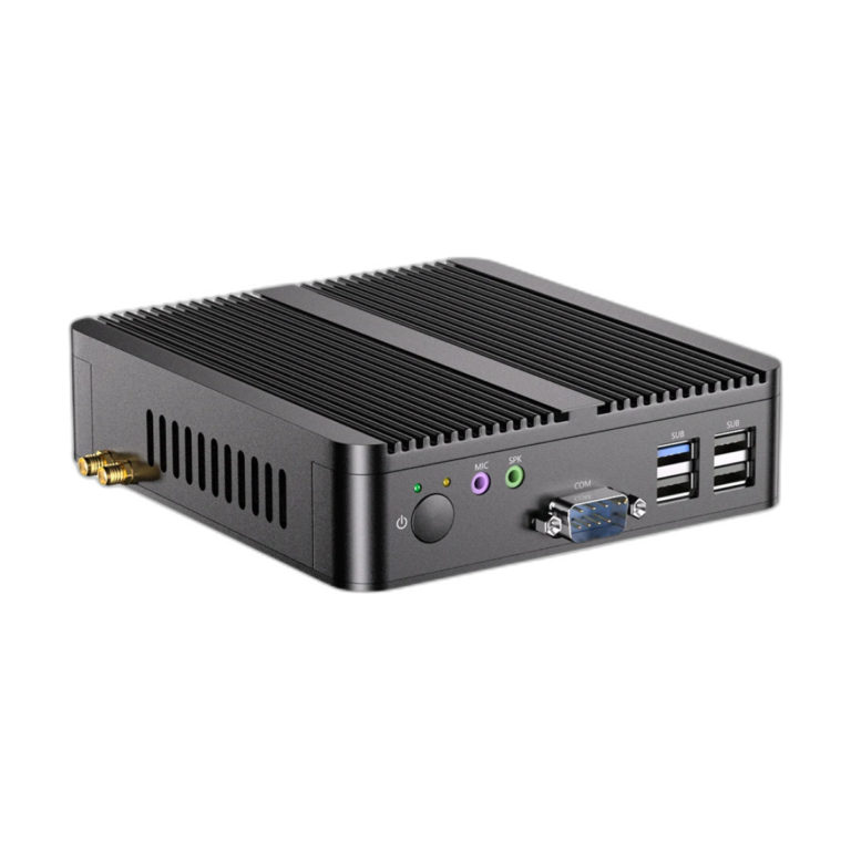 MSECORE Intel Celeron J1900 fanless mini PC front view