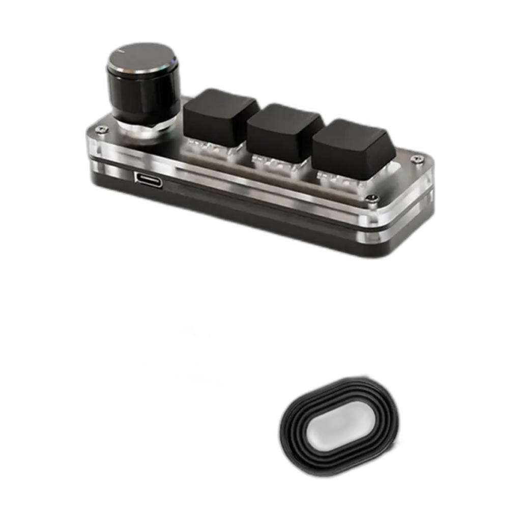 Mini macro mechanical keyboard with RGB lighting and 3 Photoshop keys