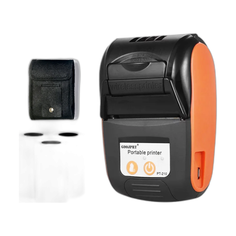 Mini portable 58mm thermal receipt printer with Bluetooth connectivity