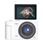 Entry-level mirrorless digital camera with retro design front view