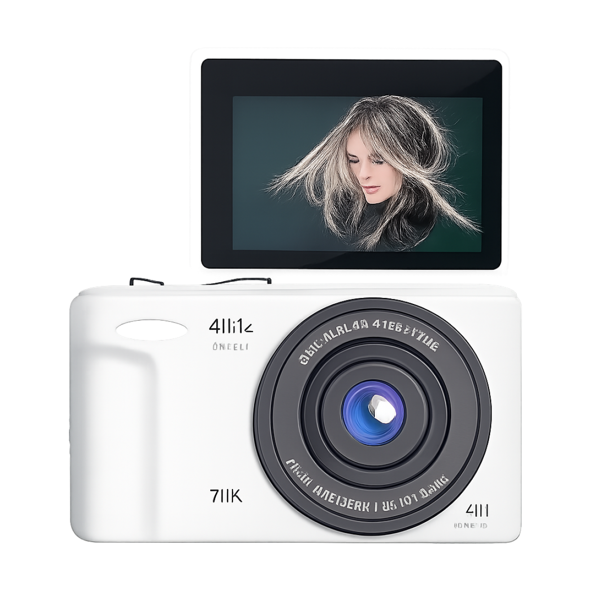 Entry-level mirrorless digital camera with retro design front view