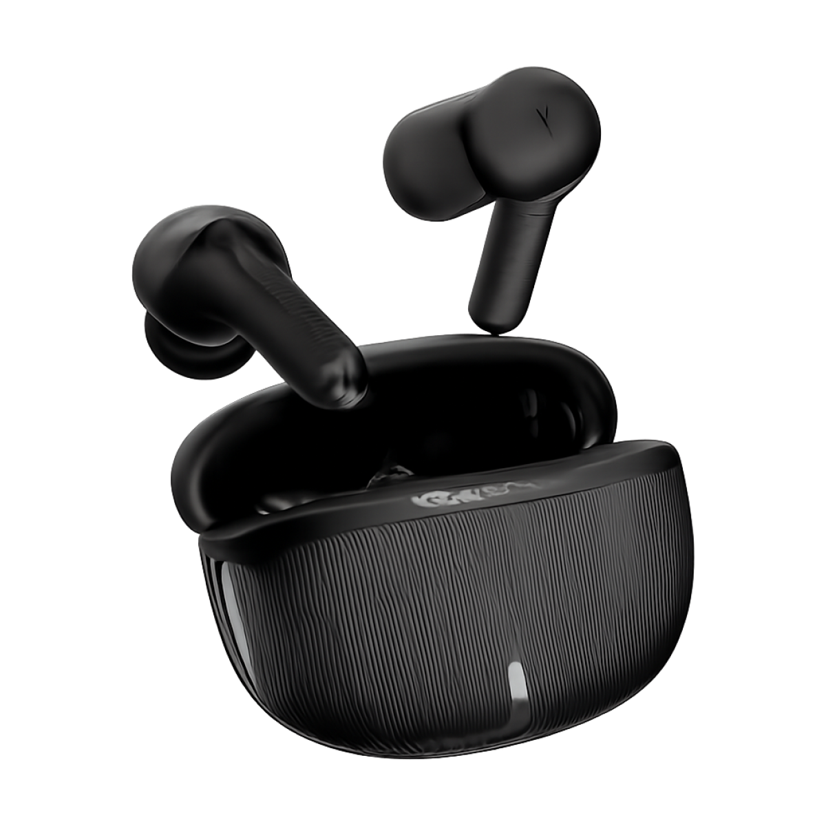 Monster AuraFit GT22 ANC Bluetooth wireless earbuds in charging case