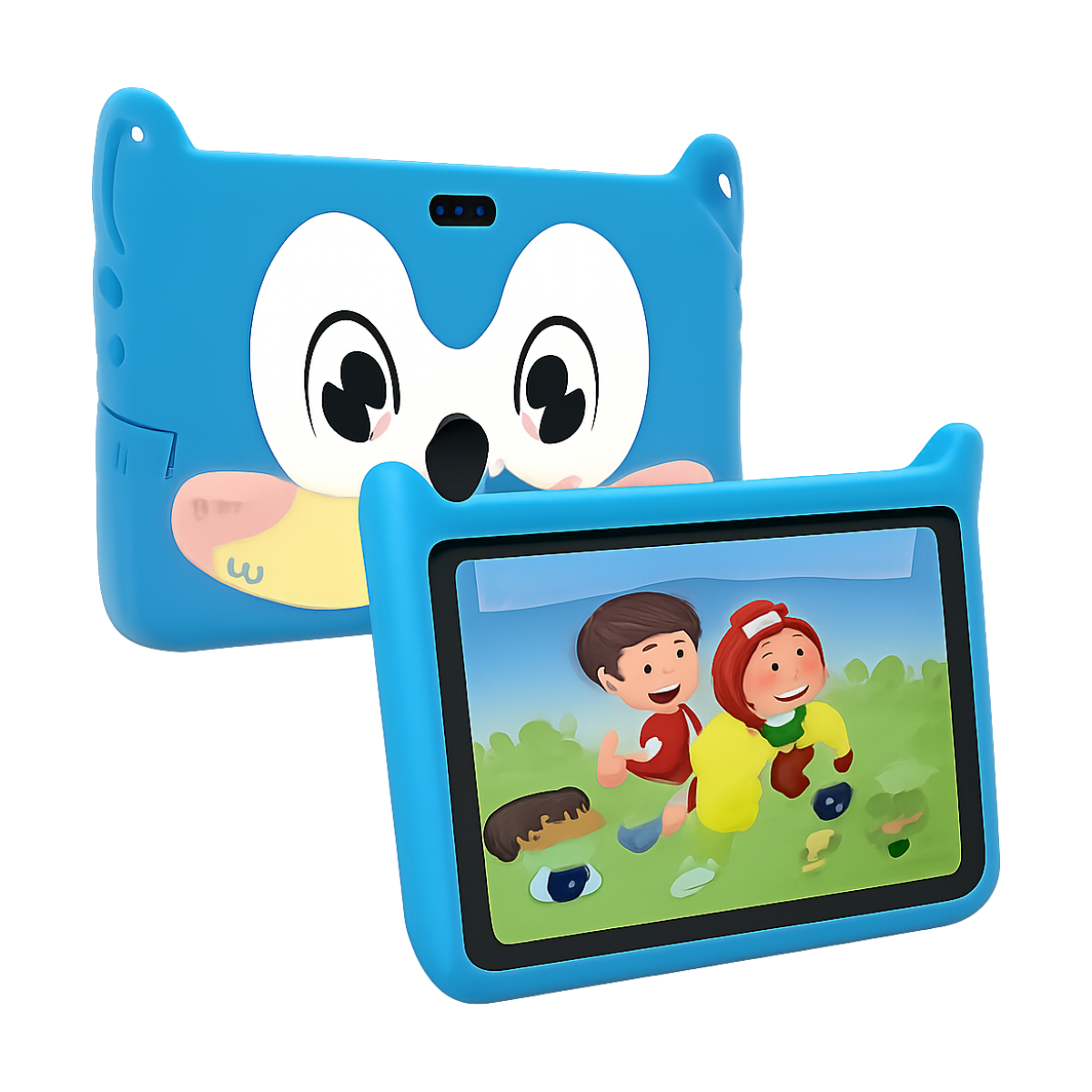 New 7 Inch 5G WiFi Kids Tablets For Study Education Android 13 Quad Core Google Play Children’s Gift Tablet PC 4GB RAM 64GB ROM-bg-clean 7 inch 5G kids tablet with Android 13 and dual cameras