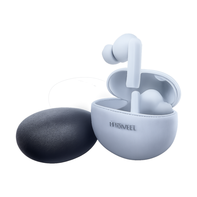 Huawei FreeBuds 5i wireless earbuds with charging case in ceramic white