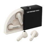 Monster XKT17 wireless Bluetooth 5.3 earphones with frosted case open