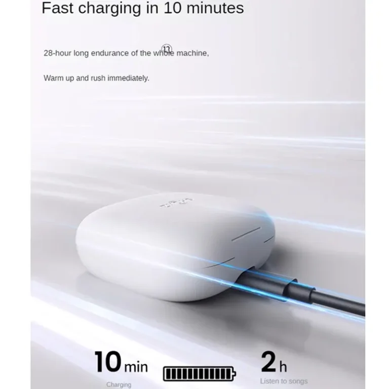 Side view of SHOKZ T511 OpenFit Air earless wireless headphones