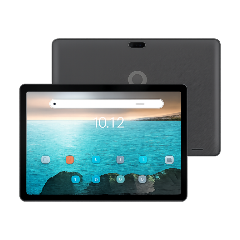 PRITOM 10.1 inch Android 13 tablet with 3G SIM slot and 64GB storage front view