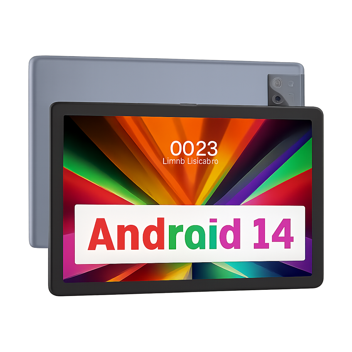 PRITOM TAB11 Android 14 Tablet, 10 Inch, Octa-Core, 5G WiFi6, 128GB, 8000mAh, HD IPS Display, Dual Camera, Bluetooth, FM, TYPE C-bg-clean PRITOM TAB11 10.1 inch Android 14 tablet front view showing display