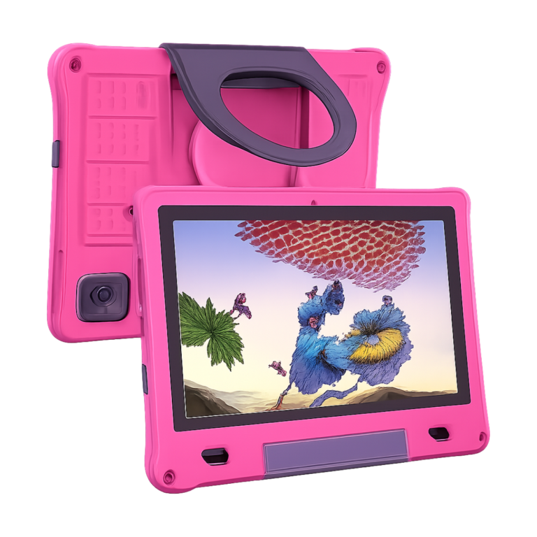 Pritom 10.1 inch kids tablet with Android 15 and EVA protective case