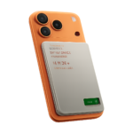 QI 2.1 magnetic wireless powerbank with LCD display front view