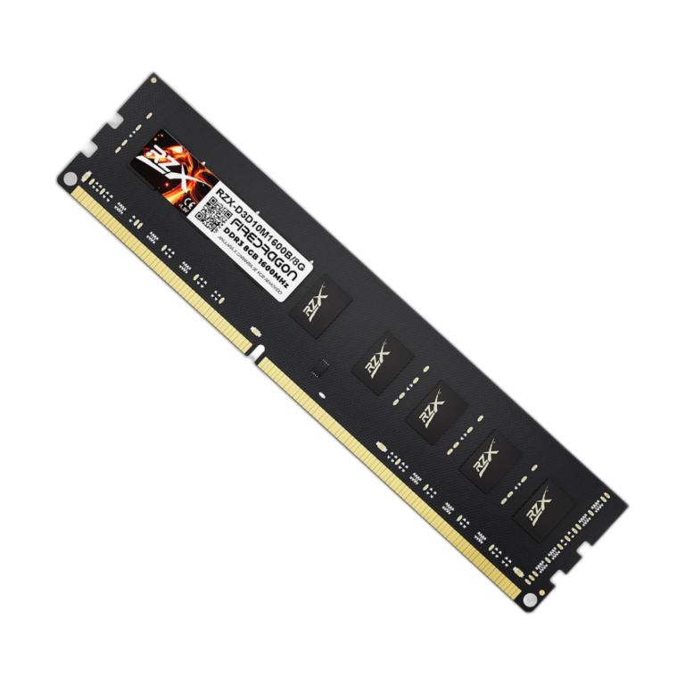 RZX DDR3 8GB 4GB 1600MHz 1.5V 240pin desktop RAM module front view