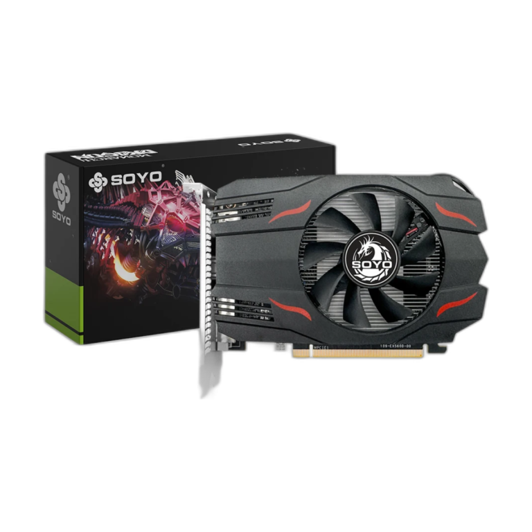 SOYO AMD Radeon RX550 4GB GDDR5 graphics card front view
