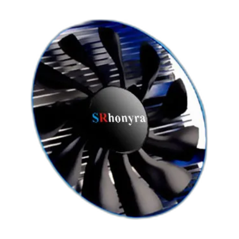 SRhonyra AMD R7 350 4GB graphics card with 6 HDMI ports front view