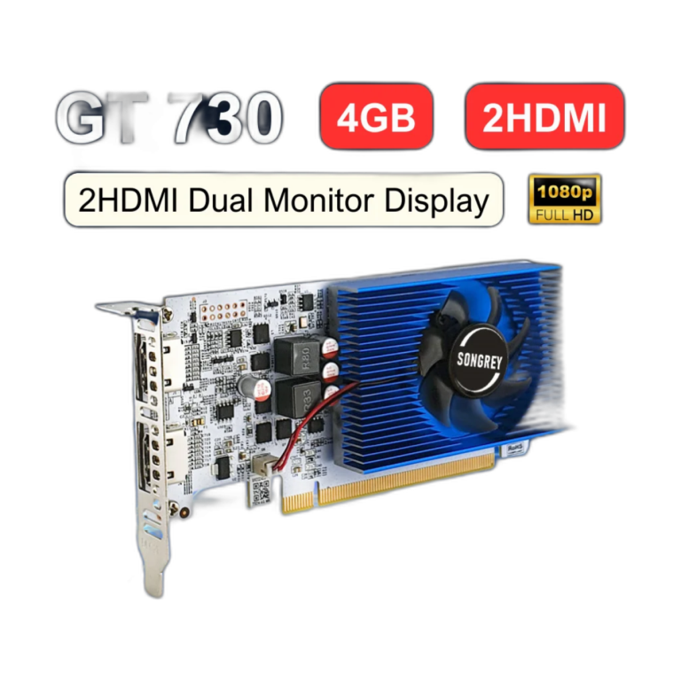 SRhonyra GT730 4GB low profile graphics card front view