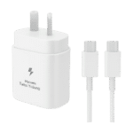 Samsung 25W PD fast charger with AU plug and USB Type-C port